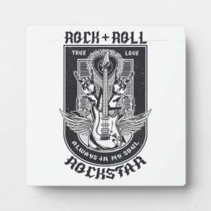 Plaque Photo Design Guitar Rock