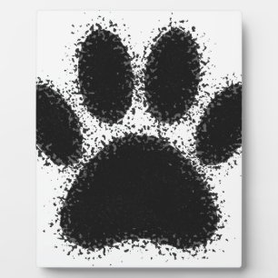 Plaque Photo Dessin à mâchoire de chien