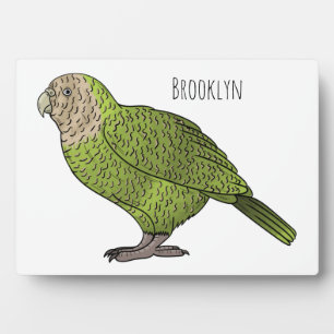 Plaque Photo dessin animé d'oiseaux de Kakapo