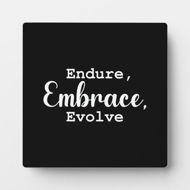 Plaque Photo Détendez-vous, Embrassez, Évolution - Gym, Hustle, (Devant)