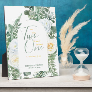 Plaque Photo Deux Deviendront Un Mariage Versé Par La Bible