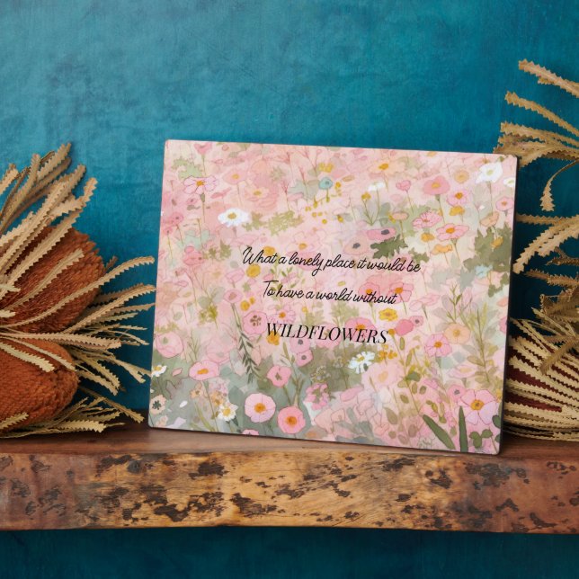 Plaque Photo Devis fleur sauvage Meadow (Côté)