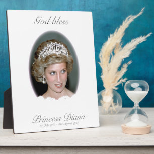 Plaque Photo Dieu Béni Princesse Diana - Souvenir
