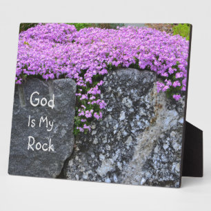 Plaque Photo Dieu est mon roc