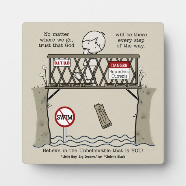 Plaque Photo Dieu sera là (Devant)