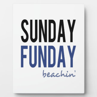 Plaque Photo Dimanche Fun Jour de Plage