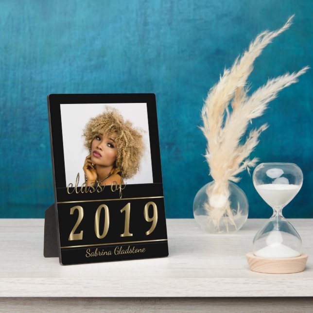 Plaque Photo Diplôme de photo classique (Côté)