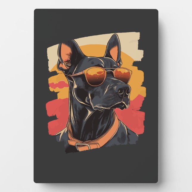Plaque Photo Dobermann (Devant)
