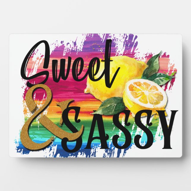 Plaque Photo Douce & Sassy (Devant)