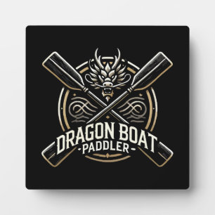 Plaque Photo Dragon Boat Paddler, Dragon Boat Racing Motivation