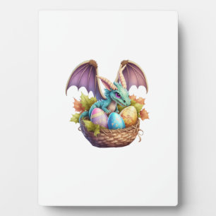 Plaque Photo Dragon Pâques Jour Amour Collecte œufs de Pâques D