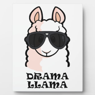 Plaque Photo Drama Llama