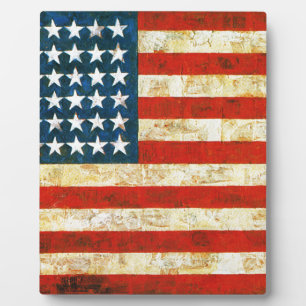 Plaque Photo Drapeau Américain