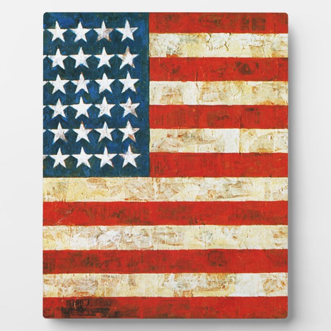 Plaque Photo Drapeau américain (Devant)