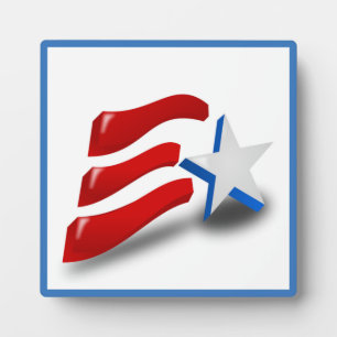 PLAQUE PHOTO DRAPEAU AMÉRICAIN