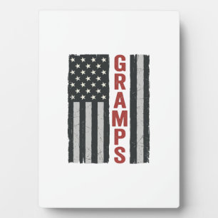 Plaque Photo Drapeau américain vintage vectoriel patriotique Gr