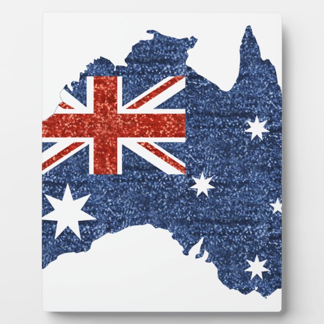 Plaque Photo drapeau australien (Devant)