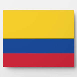 Plaque Photo Drapeau colombien