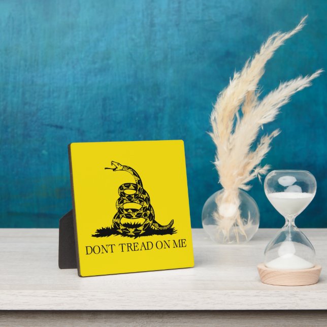 Plaque Photo Drapeau de crotale de Gadsden : Guerre révolutionn (Insitu)