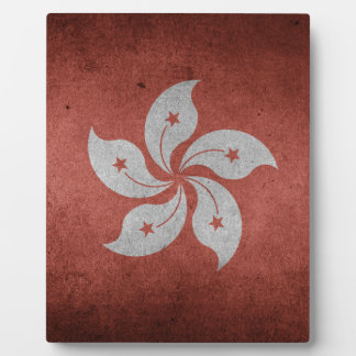 Plaque Photo Drapeau de Hong Kong