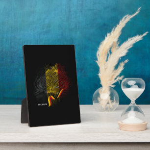 Plaque Photo Drapeau de la Belgique