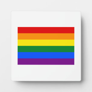 Plaque Photo Drapeau de la fierté gay