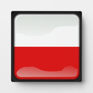 Plaque Photo Drapeau de la Pologne