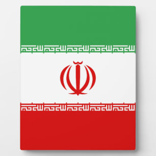 Plaque Photo Drapeau de l'Iran
