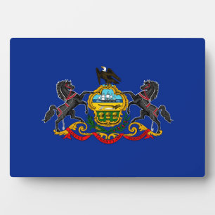 Plaque Photo Drapeau d'État de Pennsylvanie