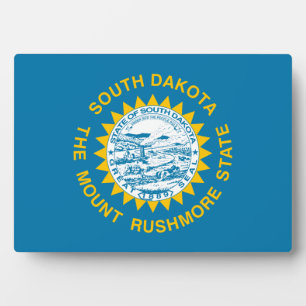 Plaque Photo Drapeau du Dakota du Sud