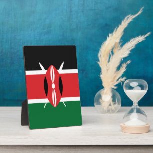 Plaque Photo Drapeau du Kenya