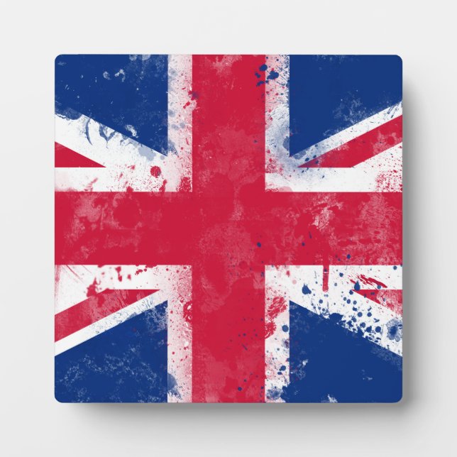 Plaque Photo Drapeau du Royaume-Uni ou de l'Union Jack (Devant)