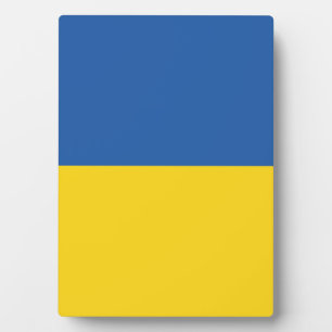 Plaque Photo Drapeau d'Ukraine