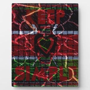 Plaque Photo Drapeau fissuré : Faites simple - Résilience kenya