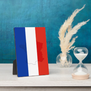 Plaque Photo drapeau français