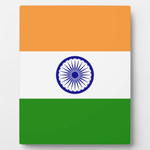 Plaque Photo Drapeau Indien - Image de haute qualité