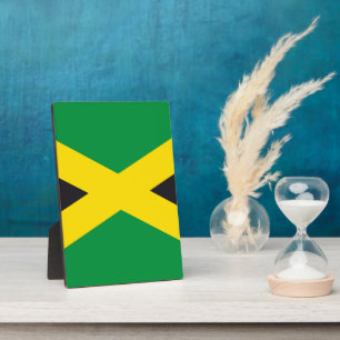 Plaque Photo Drapeau jamaïcain