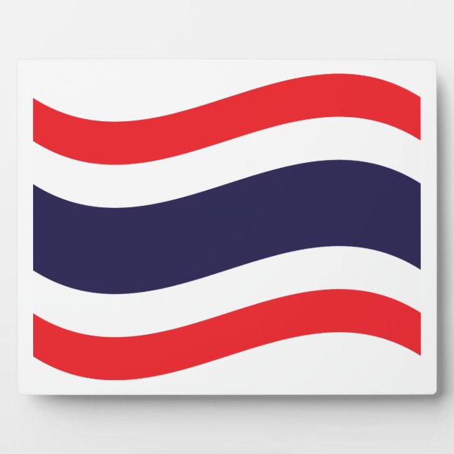Plaque Photo Drapeau thaïlandais (Devant)