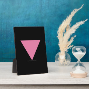 Plaque Photo Drapeau triangle rose de SlipperyJoe drapeau rose