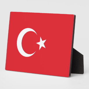 Plaque Photo Drapeau turc