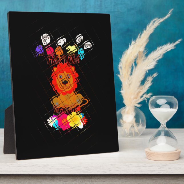 Plaque Photo Drôle bébé Lion King : Hakuna Matata Art Design (Côté)