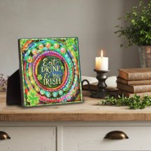 Drôle Manger, boire et être irlandais Citation Ins