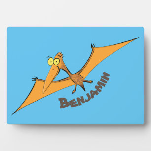 Plaque Photo Drôle mignon dessin animé de pterodactyle volant o