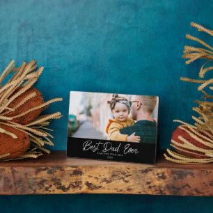 Plaque photo du meilleur papa jamais unique