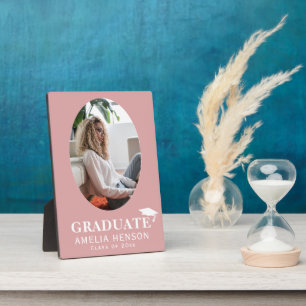 Plaque Photo Dusty Pink Graduate Photo Graduate