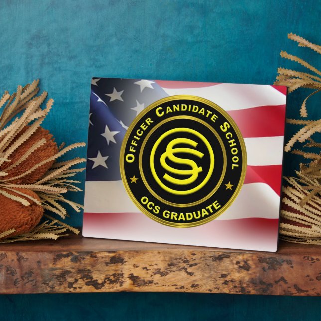 Plaque Photo École candidate d'officier "OCS" (Côté)
