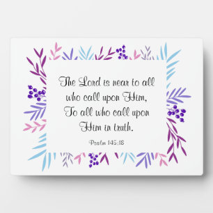 Plaque Photo Écriture Art Bible Verse
