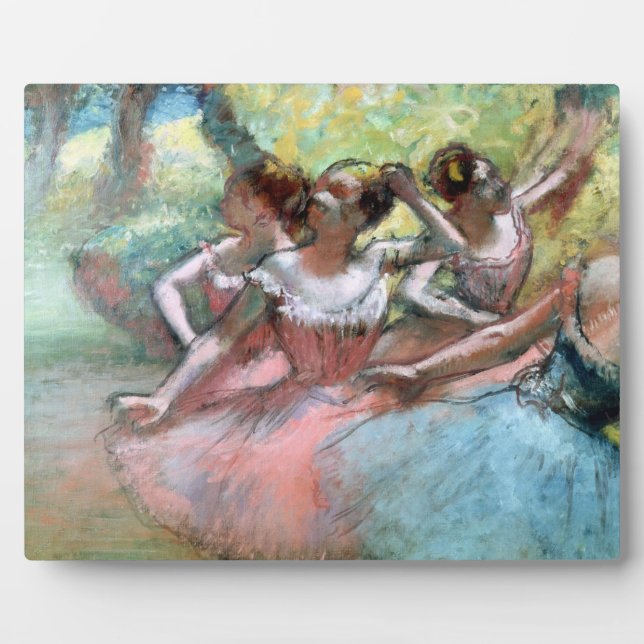 Plaque Photo Edgar Degas | Four ballerinas (Devant)