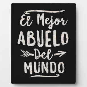 Plaque Photo El Mejor Abuelo Del Mundo Grandpa Fête des pères