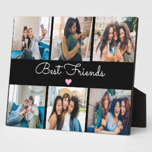 Plaque Photo Elégant Best Friends Photo Collage Keepsaké